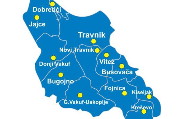 bugojno karta Evo koliko Hrvata (po općinama) ima u središnjoj Bosni | NovaBila.info bugojno karta
